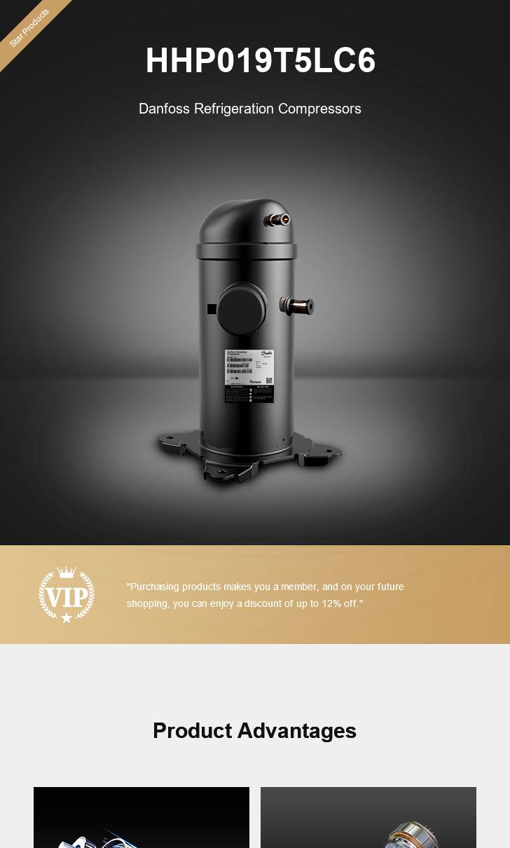 Danfoss Compressor HHP019T5LC6, technical parameters pdf, structure diagram
